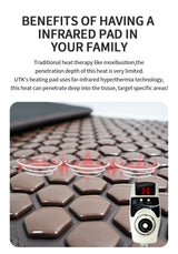 Natural Tourmaline Jade Germanium Stone Far Infrared Heating Massage Cushion for Back Pain Relief (60x190cm)