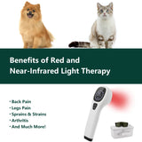 808nm Cold Laser Therapy for Dogs & Cats, Handheld Veterinary Device for Pet Joint Pain Relief & Wound Healing