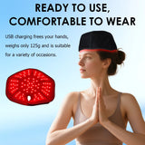 Red Light Therapy Hair Growth Cap, 660nm 850nm Infrared LED Hat with 10Hz 40Hz Pulse Modes for Hair Loss Treatment