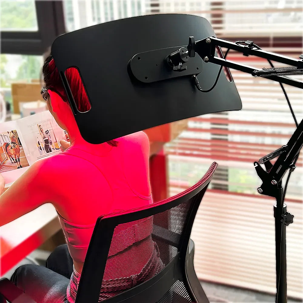 660nm 850nm Red Light Therapy Lamp for Face & Body, Infrared Panel with Stand & Timer for Skin Care & Pain Relief