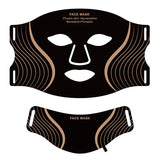 7 Color Silicone LED Face Mask, 309 LEDs Red Light Therapy Device for Anti-Aging, Skin Rejuvenation & Wrinkle Removal