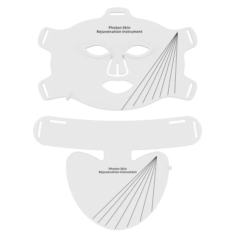 8-Color LED Face & Neck Light Therapy Mask - Professional Red Light & NIR Therapy for Anti-Aging