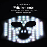 LED Facial Mask Eye Mask Photorejuvenation Beauty Device White Yellow Blue Red Light Therapy Home Rejuvenation Skin Care Machine