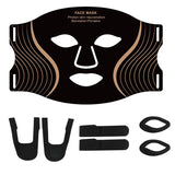 7 Color Silicone LED Face Mask, 309 LEDs Red Light Therapy Device for Anti-Aging, Skin Rejuvenation & Wrinkle Removal