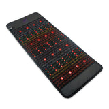 PEMF Infrared Therapy Mat 52x128cm | 8 Crystal Gemstones Chakra | 79-LED Red & NIR Light | 6 PEMF Coils | Back & Waist Heating Mat