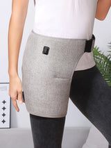 Red Light Therapy Heating Hip Pad, Vibration Massage Wrap for Sciatica Relief, Groin & Thigh Pain Recovery (45-65°C)