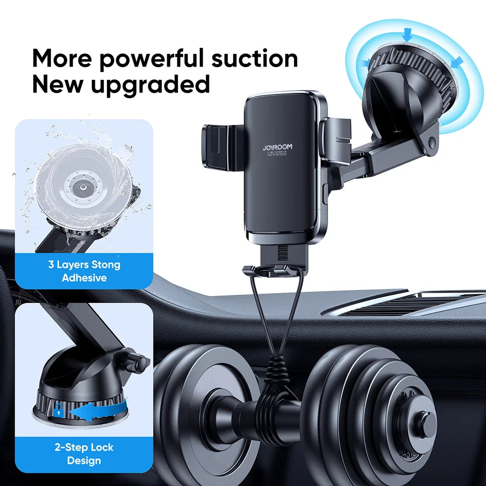 Wireless Car Phone Holder & Charger - Stable, Rotatable, for Air Vent or Dashboard