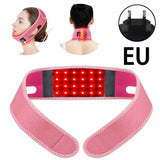 72 LEDs Red Light Therapy Neck Wrap, 660nm 850nm Infrared Chin Lifting Belt for Skin Firming & Neck Pain Relief
