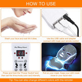 7 Colors LED Light Therapy Face Mask - Photon Rejuvenation & Skin Brightening Facial Care Tool - Home Use Beauty Device