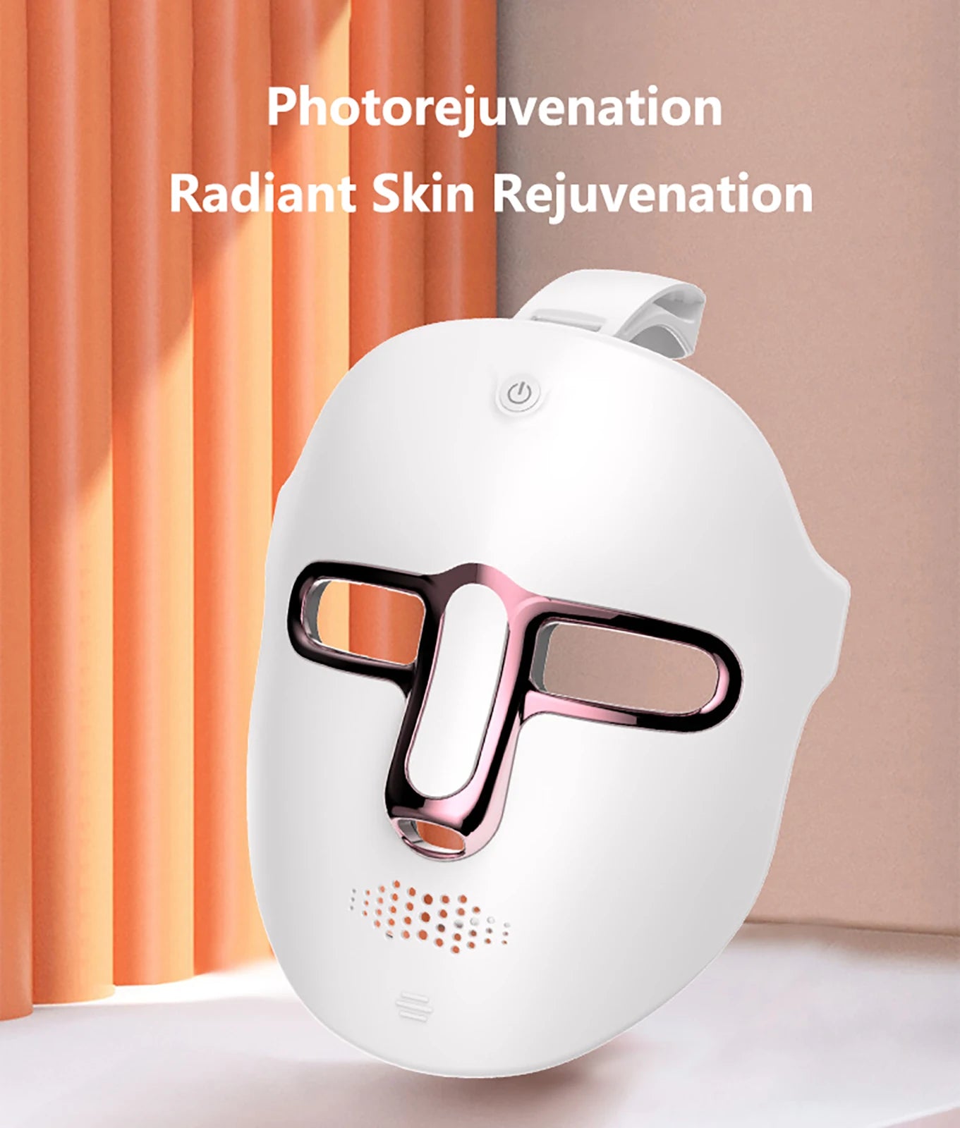 7-Color LED Light Therapy Face Mask - Red & Infrared Facial Skin Care Device - Cordless & Rechargeable for Home Use