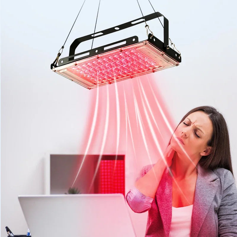 96 LEDs Red Light Therapy Lamp with Adjustable Tripod Stand, 660nm 850nm Infrared Floor Lamp for Body Pain & Skin Care