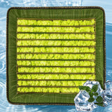 Natural Jade Cooling Seat Cushion 43x43cm | Office Chair & Car Seat Pad | Zero-Electricity Summer Cool Mat | Stone Needle Mineral Therapy