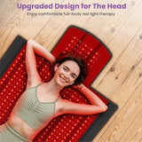 1370 LEDs Professional Red Light Therapy Pad, 660nm 850nm Infrared Body Mat for Full Body Pain Relief & Recovery
