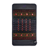 PEMF Infrared Therapy Back Cushion 47x85cm | 8 Crystal Gemstones | 36-LED Red Light 660nm/850nm | 2 PEMF Coils | Spine Pain Relief