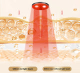 Rechargeable Red & Near Infrared LED Light Therapy Face Mask - 630nm & 830nm - 10-Minute Timer for Home & Travel Skincare