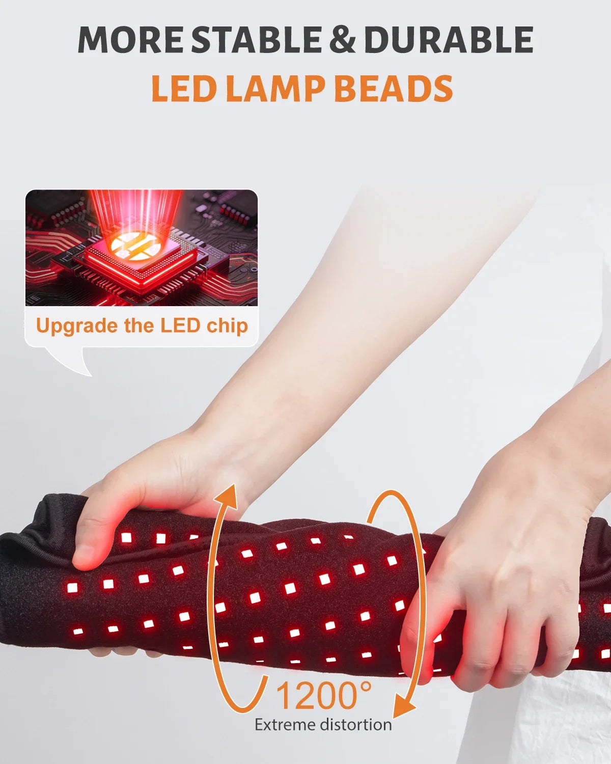 406 LEDs Red Light Therapy Mat, 34.3"x15.9" Large Infrared Pad with 60W Power & 180mw/cm² for Back Waist Pain Relief