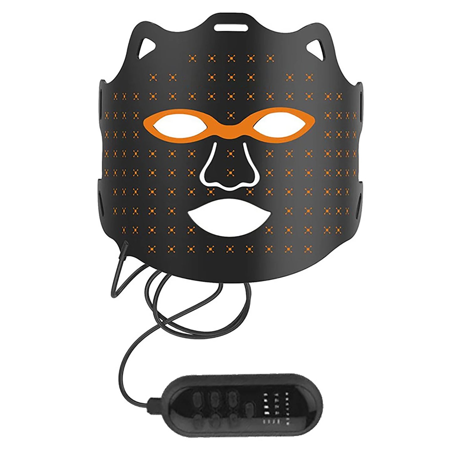 Rechargeable Red & Near Infrared LED Light Therapy Face Mask - 630nm & 830nm - 10-Minute Timer for Home & Travel Skincare