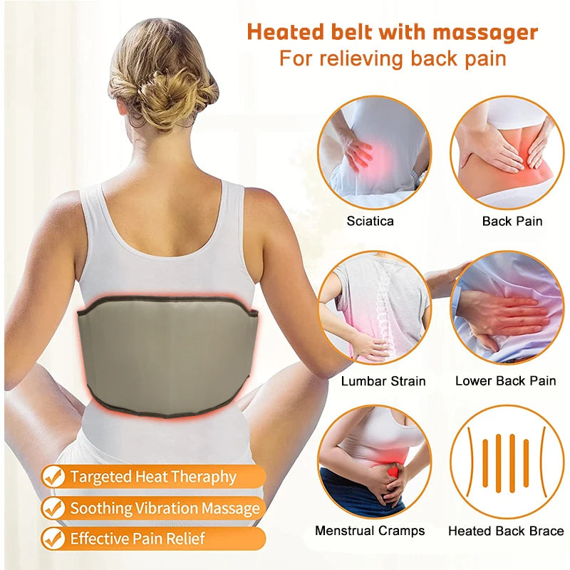 PEMF Far-Infrared Heating Belt | Anionic Jade Crystal for Chakra & Pain Relief