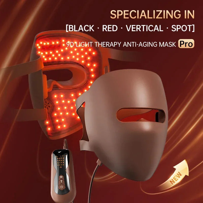 320 LED Red Light Therapy Mask - 3D Silicone Face & Neck Device for Anti-Aging & Acne Care