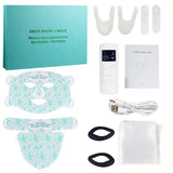 8-Color LED Face & Neck Light Therapy Mask - 480 Beams Red Light Therapy for Anti-Aging & Acne