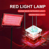 96 LEDs Red Light Therapy Lamp with Adjustable Tripod Stand, 660nm 850nm Infrared Floor Lamp for Body Pain & Skin Care