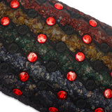 PEMF Infrared Therapy Pillow 50x20x10cm | Amethyst 7-Crystal Gemstones | 28-LED Red Light | 1 PEMF Coil | Neck & Head Massage Pillow