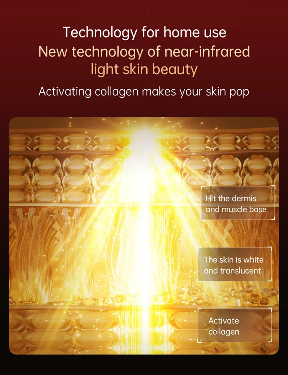 320 LED Red Light Therapy Mask - 3D Silicone Face & Neck Device for Anti-Aging & Acne Care