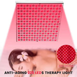 225 LEDs Red Light Therapy Panel, 660nm 850nm Infrared Light Lamp for Face & Body Pain Relief, Skin Rejuvenation (45W)