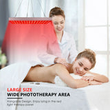 225 LEDs Red Light Therapy Panel, 660nm 850nm Infrared Lamp for Face Anti-Aging & Full Body Muscle Pain Relief (12.2")