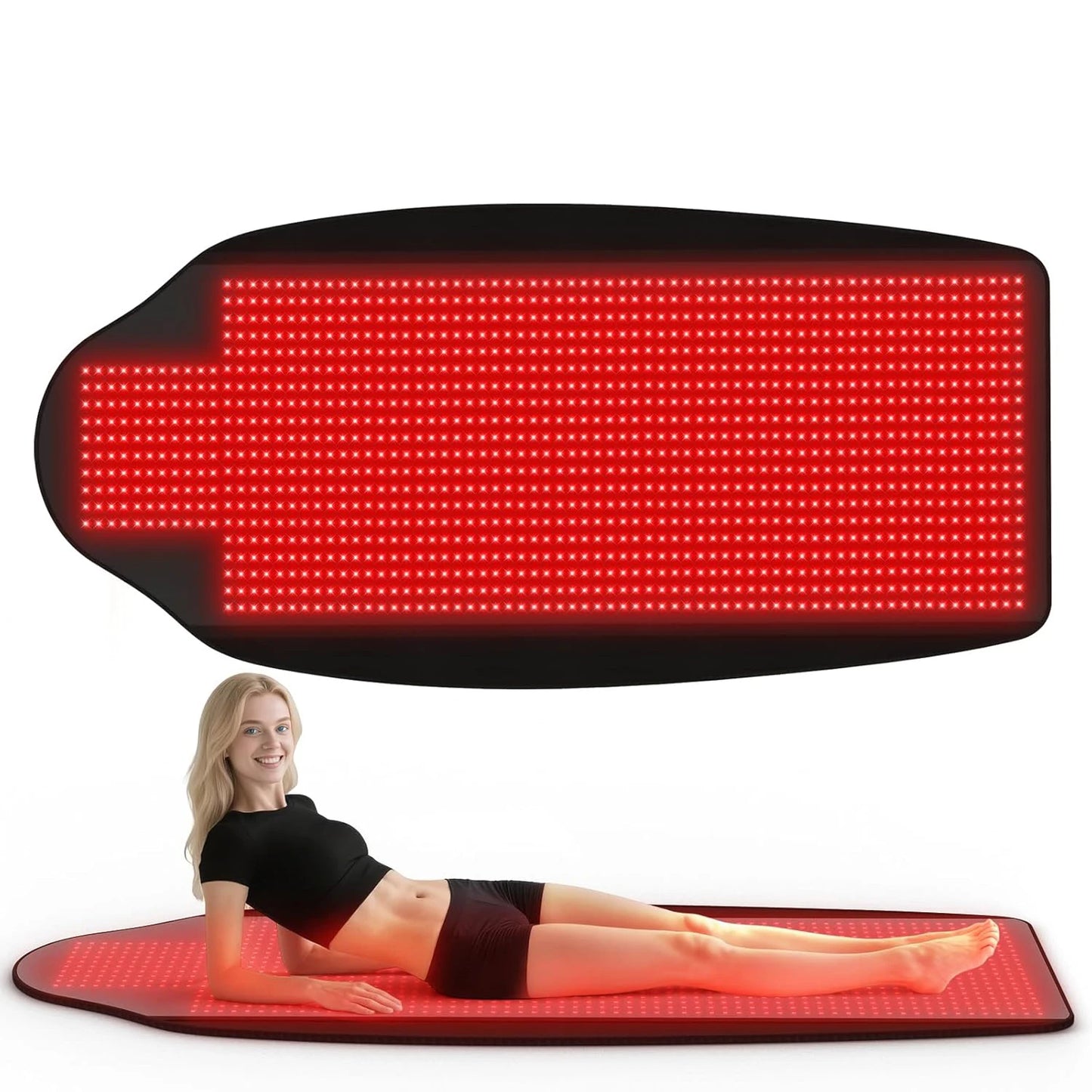 1370 LEDs Full Body Red Light Therapy Mat, 73"x33" XXL Infrared Blanket with 10Hz/40Hz Pulse for Pain Relief & Recovery