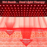 Red Light Therapy Neck & Shoulder Wrap, 660nm 850nm Infrared Shoulder Pad with 5 Heat Levels for Muscle & Joint Pain Relief