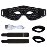 Red Light Therapy Eye Mask (630NM 850NM LED) - 5 Modes Massager for Eye Bags, Dark Circles, Puffiness & Fine Lines