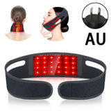 72 LEDs Red Light Therapy Neck Wrap, 660nm 850nm Infrared Chin Lifting Belt for Skin Firming & Neck Pain Relief