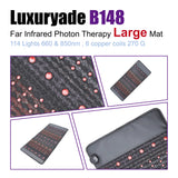 PEMF Infrared Therapy Mat 66x148cm | 8 Crystal Gemstones | 114-LED Red & NIR Light | 6 PEMF Coils | Large Body Massage Mattress