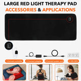 360 LED Red Light Therapy Mat, 660nm 850nm Infrared Body Blanket with 10Hz/40Hz Pulse for Full Body Pain Relief