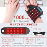Wireless Red Light Therapy Wrist Strap, 660nm 850nm Infrared Wrap for Pain Relief, Tenosynovitis & Ankle Care (48 LEDs)
