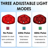 Red Light Therapy Hair Growth Cap, 660nm 850nm Infrared LED Hat with 10Hz 40Hz Pulse Modes for Hair Loss Treatment