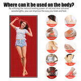 71"x31" Full Body Red Light Therapy Mat, 1280 LEDs 660nm 850nm Infrared Blanket for Pain Relief, Recovery & Wellness