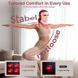 Portable 8-Color LED & Red Light Infrared Therapy Silicone Face Mask - Anti-Aging, Acne & Wrinkle Reduction for Facial Care