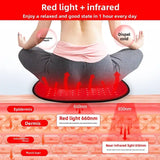 3-in-1 Red Light Therapy Pad, 128 LEDs Infrared Heat Cushion for Foot Waist & Hip Pain Relief, Cordless & Rechargeable