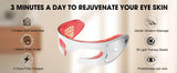 Red Light Therapy Eye Massager, Vibration LED Eye Mask for Dark Circles, Fine Lines & Wrinkle Removal Beauty Device