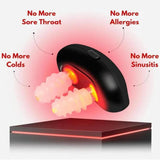 Cordless Red Light Nasal Therapy Device, Low Frequency Pulse Nose Massage for Rhinitis Relief, Sinusitis & Congestion