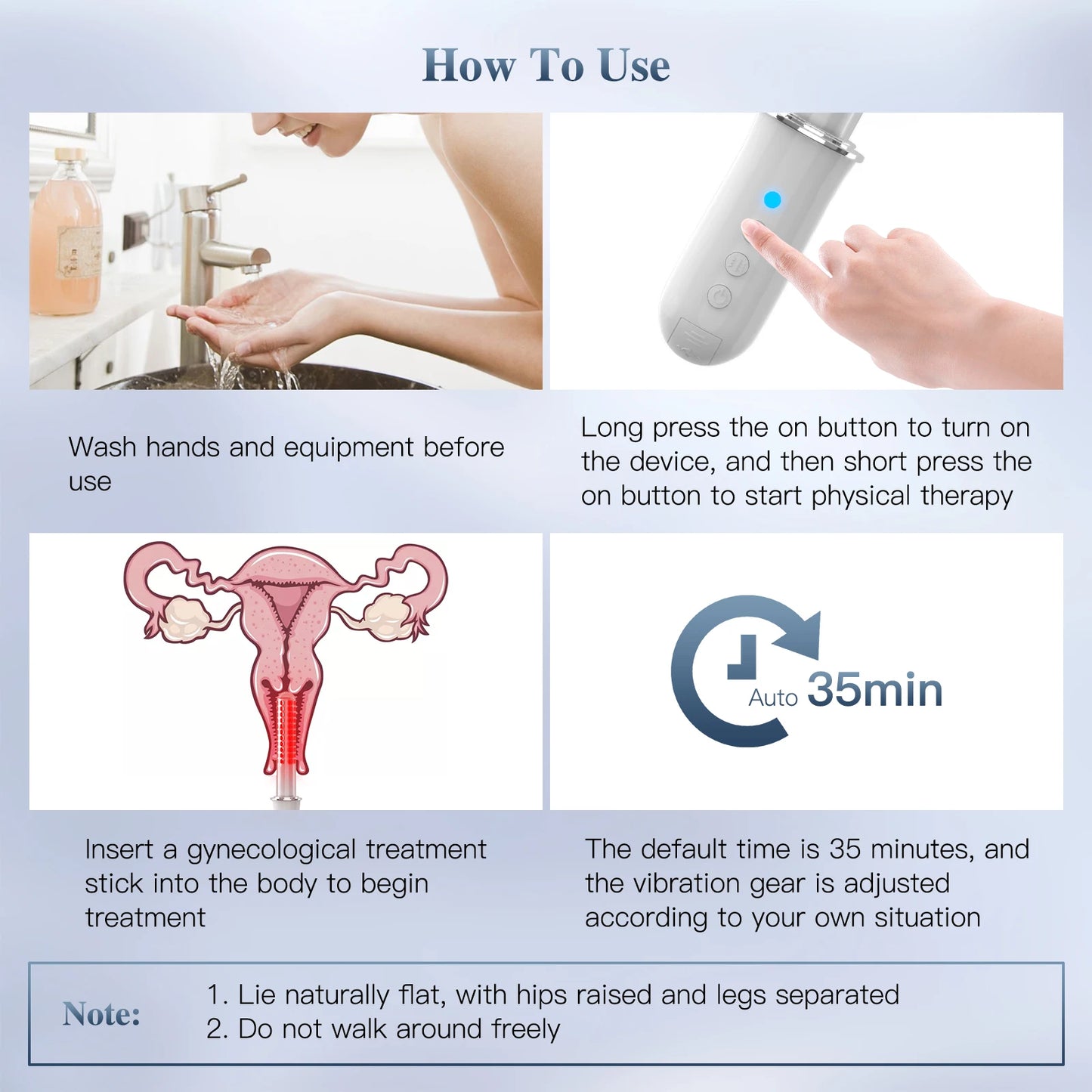 Wireless Vaginal Red Light Therapy Device, Blue Light Massager for Vaginal Tightening, Vaginitis Relief & Pelvic Care