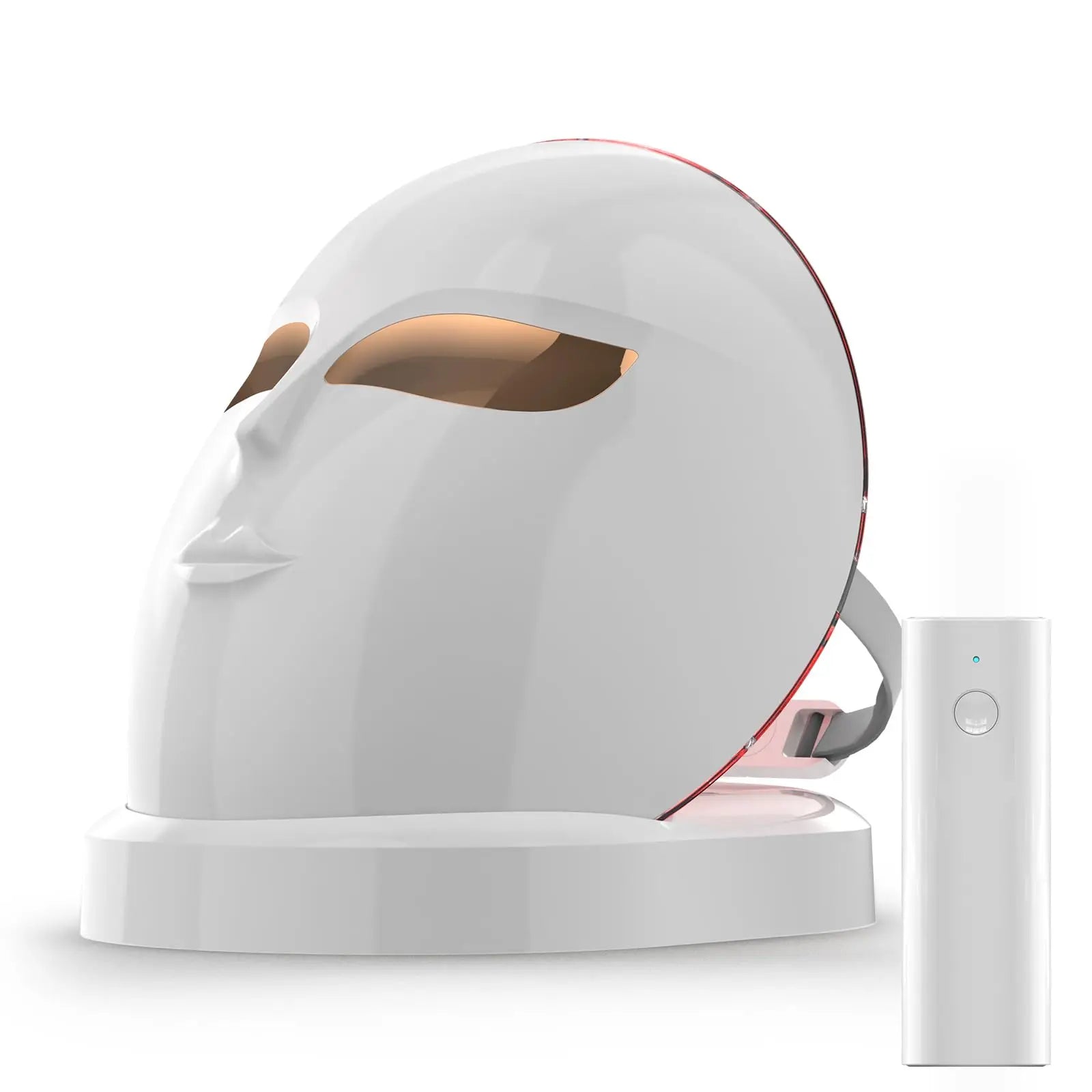 Wireless 3-Color LED Light Therapy Face Mask - Anti-Aging, Acne Treatment & Skin Brightening Device - 1200 Lamp Beads for Home Use