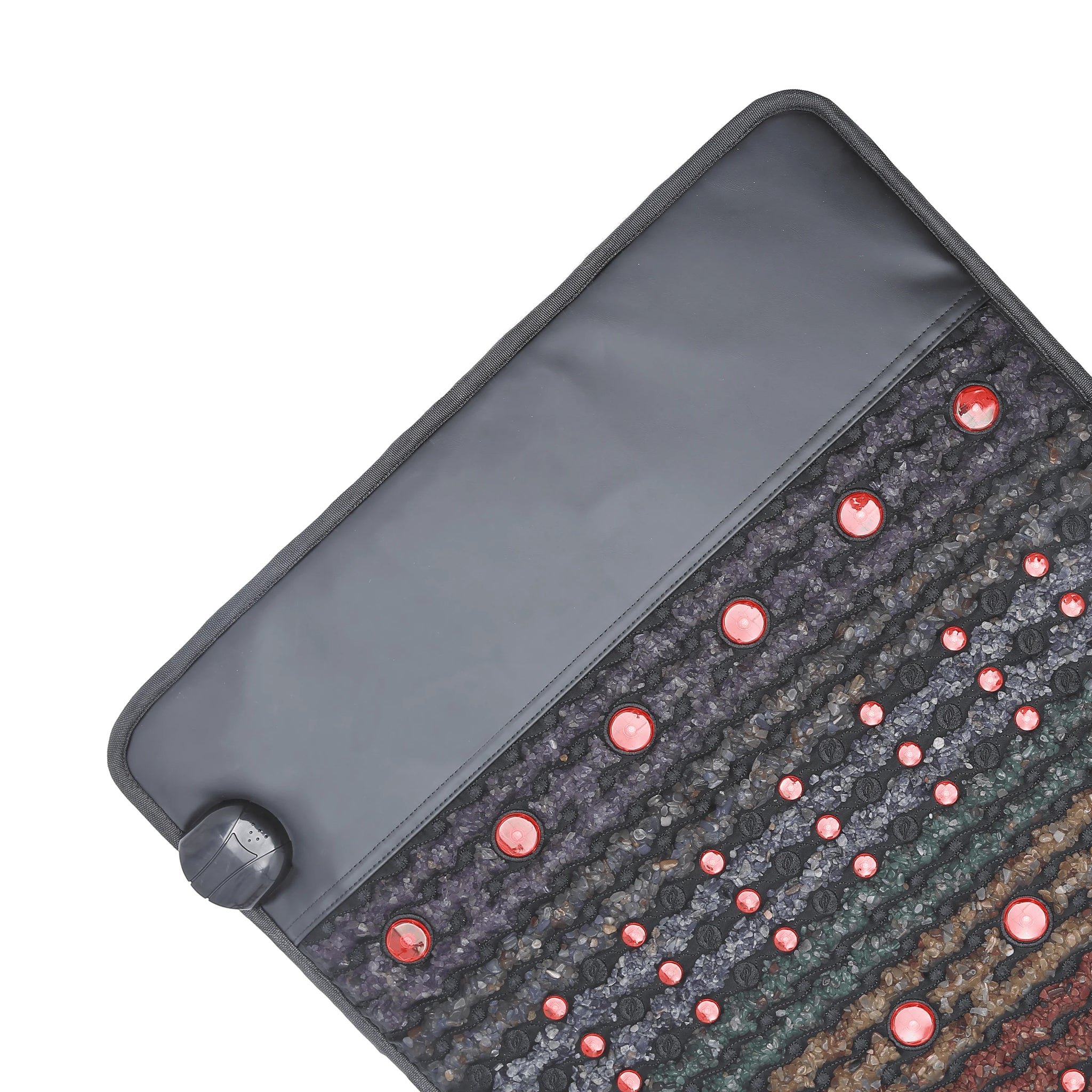 PEMF Infrared Therapy Mat 66x148cm | 8 Crystal Gemstones | 114-LED Red & NIR Light | 6 PEMF Coils | Large Body Massage Mattress