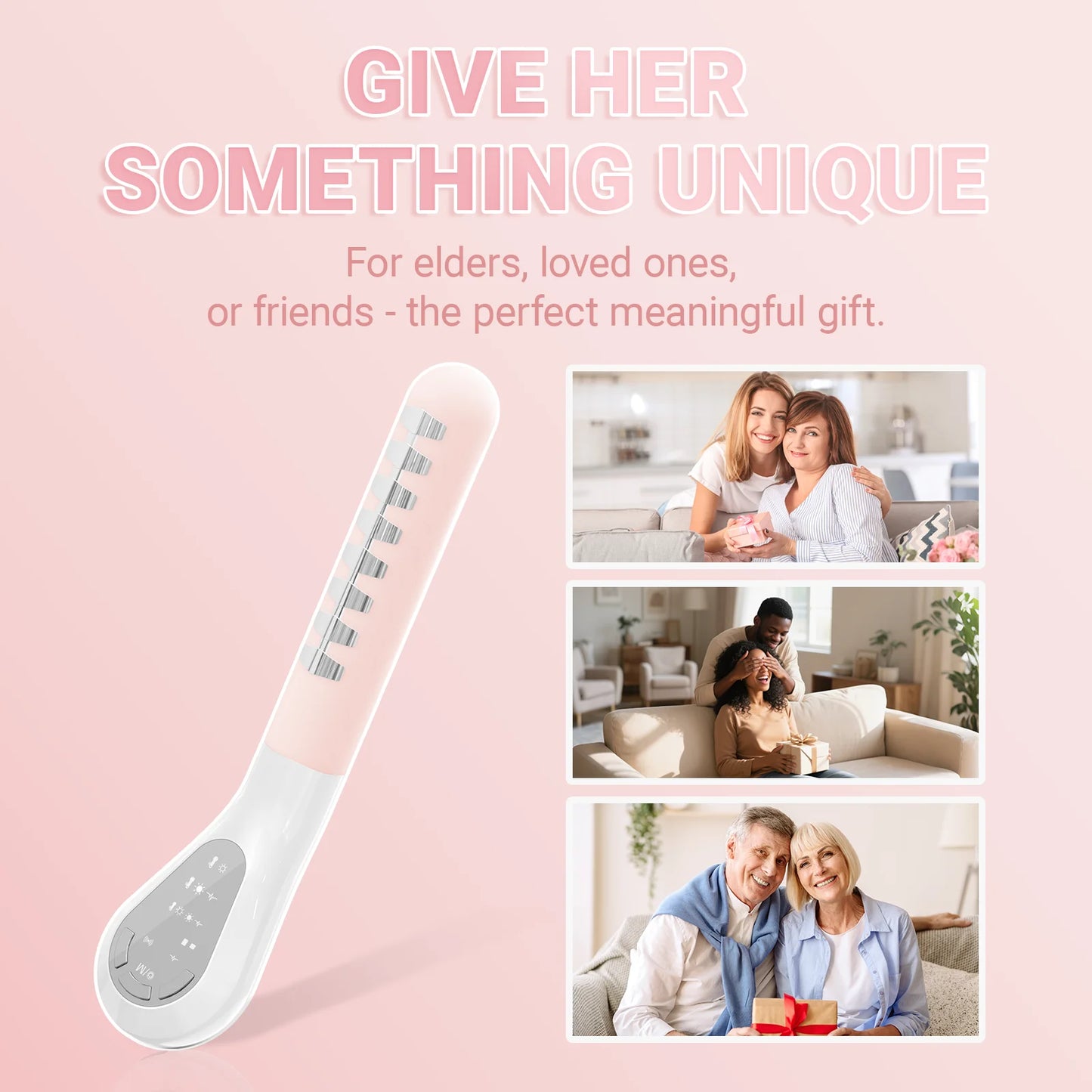 5-in-1 Vaginal Rejuvenation Wand, EMS & Red Blue Light Therapy Device for Pelvic Floor Strengthening & Tightening