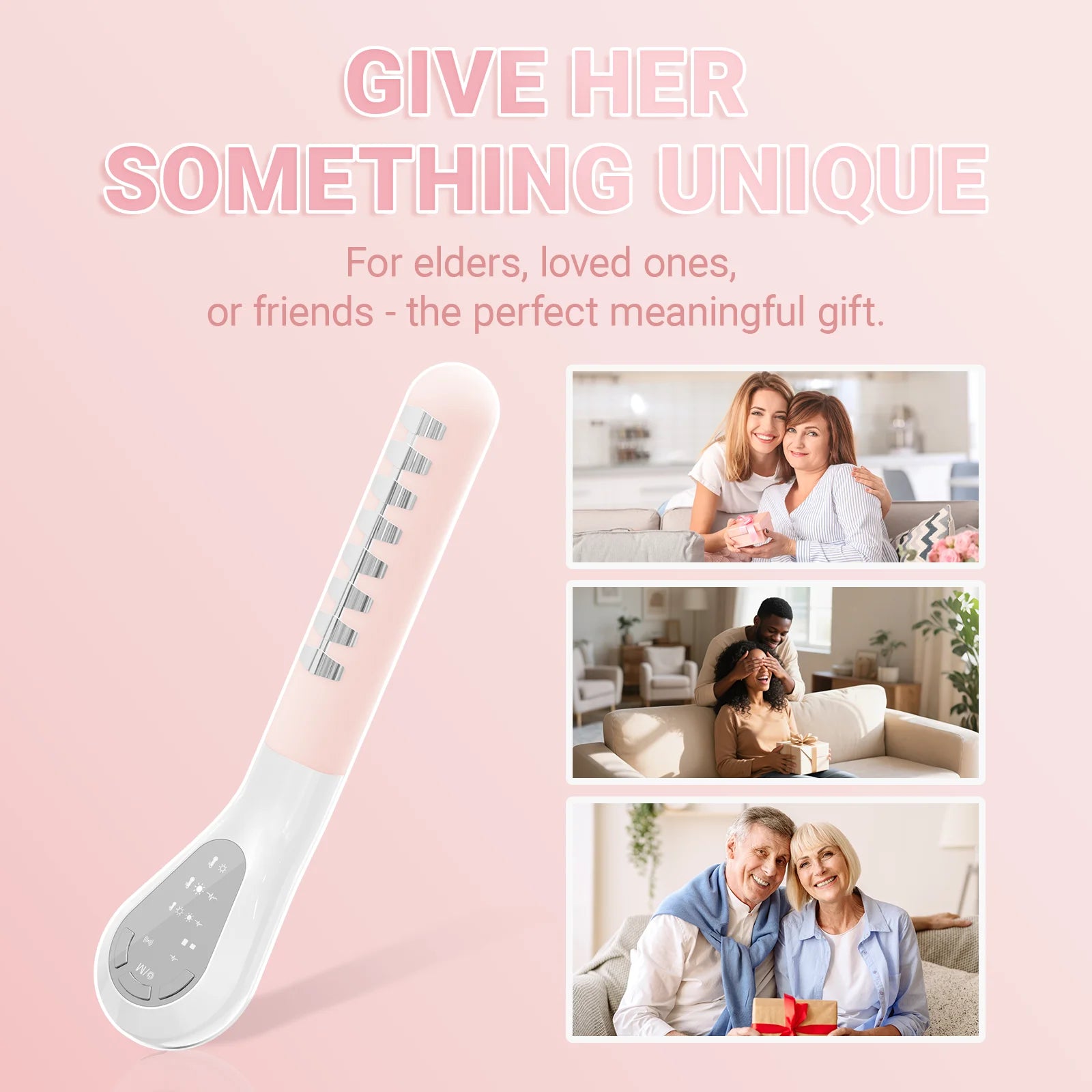 5-in-1 Vaginal Rejuvenation Wand, EMS & Red Blue Light Therapy Device for Pelvic Floor Strengthening & Tightening