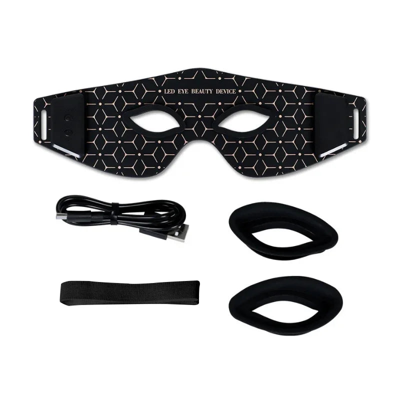 850nm Near-Infrared Red Light Therapy Eye Mask - Treatment for Dark Circles, Puffiness & Wrinkles