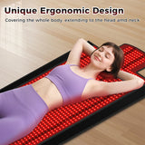 1370 LEDs Professional Red Light Therapy Pad, 660nm 850nm Infrared Body Mat for Full Body Pain Relief & Recovery