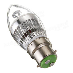 Dimmable 3W LED Chandelier Candle Bulb - AC220V, White & Warm White